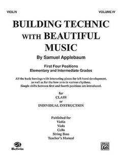 Alfred Music Applebaum: Building Technic with Beautiful Music Vol.4 (cello)