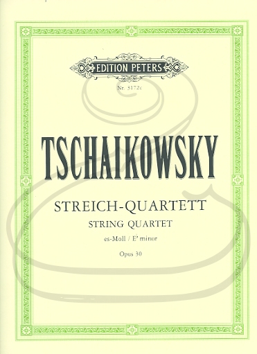 C.F. Peters Tchaikovsky (Hilf): (parts) String Quartet No.3 in Eb minor, Op.30 (string quartet) Edition Peters