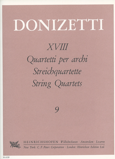 Donizetti, Gaetano: String Quartet No. 9 in d minor