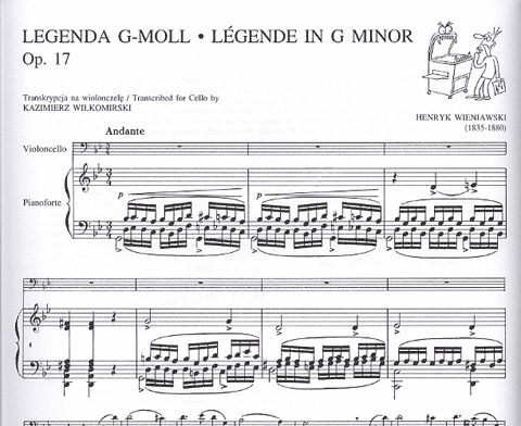 HAL LEONARD Wieniawski, H.: Legende Op.17 (cello & piano)