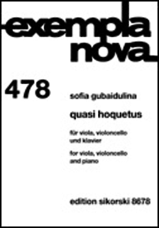 HAL LEONARD Gubaidulina, S.: Quasi Hoquetus 478 (viola, cello, and piano)