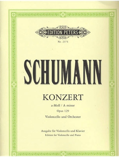 Schumann, Robert: Cello Concerto Op.129 (cello & piano) PETERS