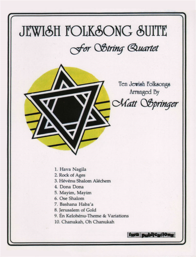 HAL LEONARD Springer, Matt: Jewish Folksong Suite for String Quartet
