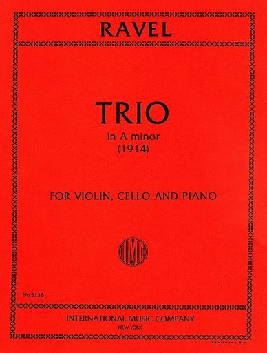 International Music Company Ravel, Maurice: Trio in A minor (violin, cello, piano)