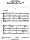 Carl Fischer Schuman, William: String Quartet No. 5 (score and parts)