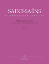 Barenreiter Saint-Saens, Camille (urtext): Allegro Appassionato for Violoncello with Piano, op. 43, Barenreiter