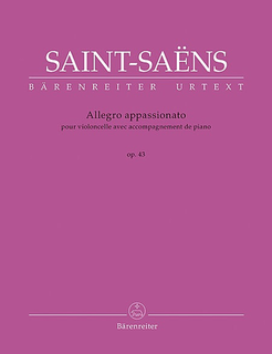 Barenreiter Saint-Saens, Camille (urtext): Allegro Appassionato for Violoncello with Piano, op. 43, Barenreiter