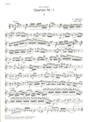 Arensky, Anton: String Quartet No. 1 Op.11 (2 violins, viola, cello) set of parts