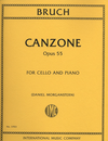 International Music Company Bruch, Max (Morganstern): Canzone Op. 55 (cello & piano)