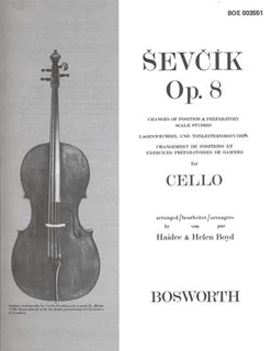 HAL LEONARD Sevcik, O.: Opus 8, Changes of Position & Preparatory Scale Studies (cello)