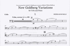 Carl Fischer Schickele, Peter: New Goldberg Variations (cello & piano)