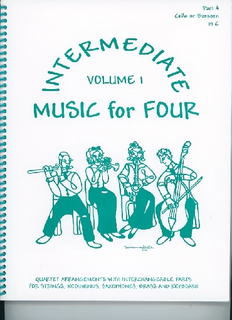 Last Resort Music Publishing Kelley, Daniel: Music for Four Intermediate Vol.1 (cello)