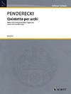 HAL LEONARD Penderecki, K.: Quintetto Per Archi (string quintet: 2 violins, viola, cello, and bass)