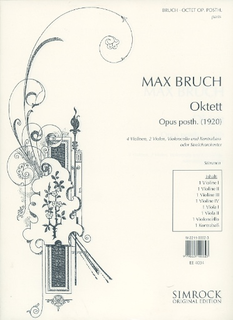 HAL LEONARD Bruch, Max: String Octet, Op. Posthumous (4 Violins, 2 Violas, 2 Cellos)