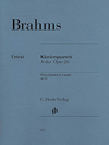 HAL LEONARD Brahms, J. (Krellmann, ed.): Piano Quartet, Op. 26 in A Major, urtext (violin, viola, cello, and piano)