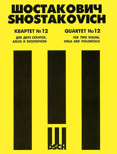 HAL LEONARD Shostakovich, Dmitri: String Quartet No. 12 Op.133 (1968) set of parts