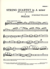 Vaughan Williams: String Quartet in A minor (set of parts)