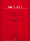Barenreiter Mozart, W.A.: Fantasia in F minor after the Organ Piece KV608 (String Quartet) Barenreiter