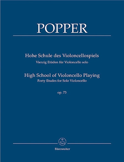 Barenreiter Popper (Rummel): 40 Etudes - High School of Violoncello Playing, Op.73 (cello) Barenreiter
