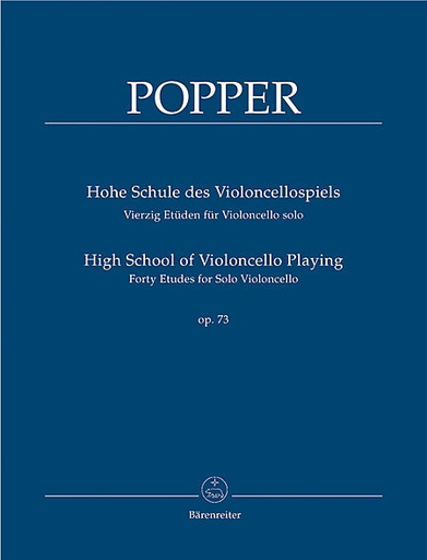 Barenreiter Popper (Rummel): 40 Etudes - High School of Violoncello Playing, Op.73 (cello) Barenreiter