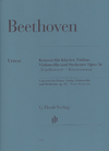 HAL LEONARD Beethoven, L.V. (Linde): Concerto in C Major for Pianoforte, Violin, Violoncello, and Orchestra, Op.56 "Triple Concerto" urtext (violin, cello, piano, & piano reduction)