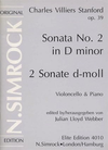 Simrock Stanford, Charles Viliers: Sonata No.2 in d minor Op39 (cello & piano)
