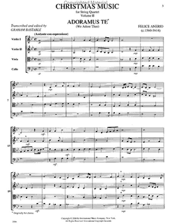 International Music Company Bastable, Graham: Christmas Music Vol.2 score and parts (string quartet)