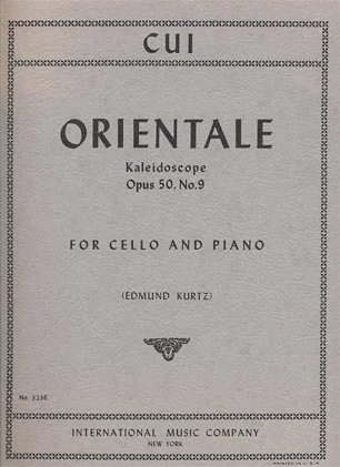 International Music Company Cui, Cesar: Orientale-Kaleidoscope, Op.50 No. 9 (cello & piano)