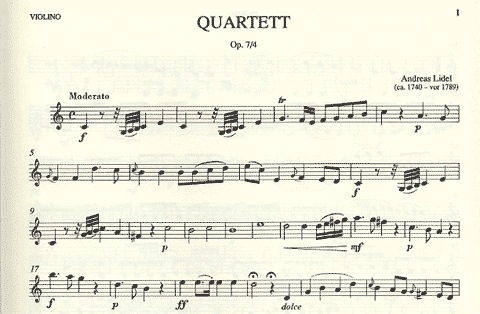 Wollenweber Lidel, Andreas: Quartet Op.7 and 4 (flute, violin, viola, cello) parts