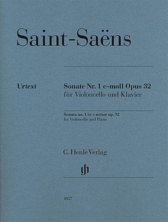 HAL LEONARD Saint-Saens (Jost): Sonata No.1 in C minor, Op.32 - URTEXT (cello & piano) Henle