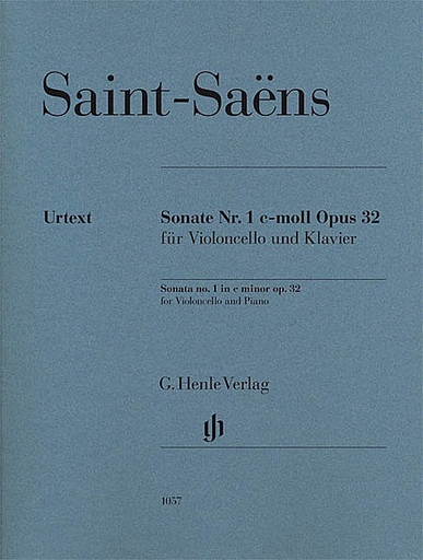 HAL LEONARD Saint-Saens (Jost): Sonata No.1 in C minor, Op.32 - URTEXT (cello & piano) Henle