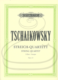 C.F. Peters Tchaikovsky (Hilf): (parts) String Quartet No.2 in F Major, Op.22 (string quartet) Edition Peters