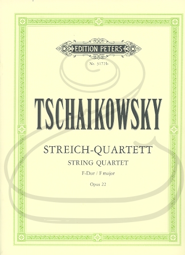 C.F. Peters Tchaikovsky (Hilf): (parts) String Quartet No.2 in F Major, Op.22 (string quartet) Edition Peters