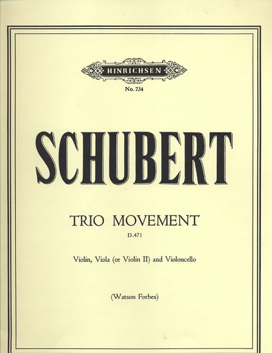 Schubert, Franz: Trio Movement in Bb D471 (violin, viola, cello)