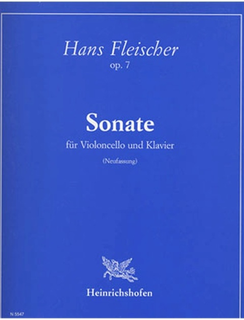 C.F. Peters Fleischer, H.: Sonata, Op.7 (Cello and Piano)