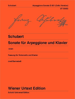 Schott Music Schubert: Sonata for Arpeggione D821 (Piano and cello) Wiener Urtext UE