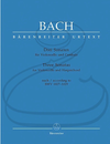 Barenreiter Bach, J.S. (Eppstein): Three (3) Sonatas for Cello (Gamba) & Harpsichord, BWV1027-1029 - URTEXT (cello & harpsichord) Barenreiter