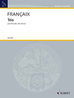 HAL LEONARD Francaix, J.: Trio (clarinet, viola, and piano)