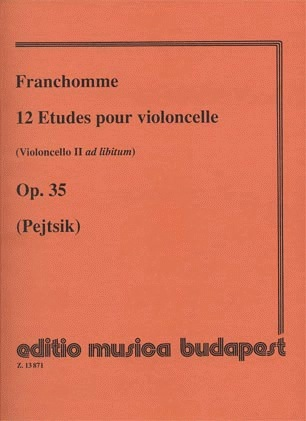 HAL LEONARD Franchomme, Auguste: 12 Etudes Op.35 for Cello (Cello 2 ad libitum)