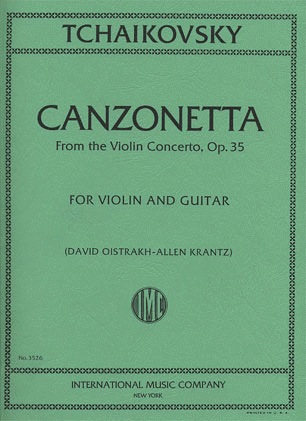 International Music Company Tchaikovsky, P.: Canzonetta, Op.35 from the Violin Concerto (violin & guitar)