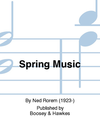 HAL LEONARD Rorem, N.: Spring Music (piano, violin, cello)