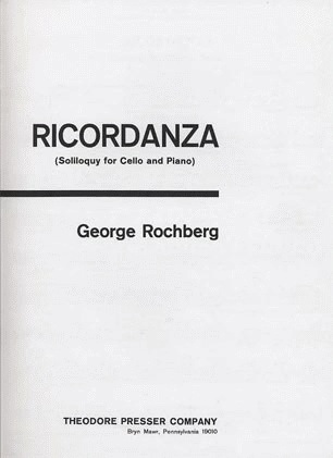 Carl Fischer Rochberg, CL Ricordanza