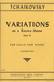 International Music Company Tchaikovsky, Piotr: Variations on a Rococo Theme Op.33 (Cello & Piano)