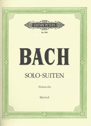 C.F. Peters Bach, J.S. (Becker): 6 Solo Suites (cello) PETERS