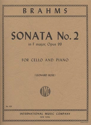 International Music Company Brahms, Johannes (Rose): Sonata #2 Op.99 in f (cello & piano)