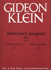 HAL LEONARD Klein, Gideon: String Quartet Op.2-Smyccovy Kvartet (1940-41) score and parts