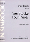 HAL LEONARD Bruch, M.: Four Pieces (Vier Stucke) (cello & piano)