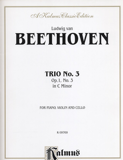 Alfred Music Beethoven, L.V.: Piano Trio in C minor Op.1, No.3 (piano, violin, and cello)