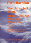 Barblan, Otto: String Quartet in D Major Op.19