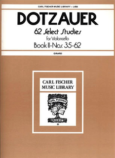 Carl Fischer Dotzauer, J.J.: 62 Select Studies (cello)  Bk.2